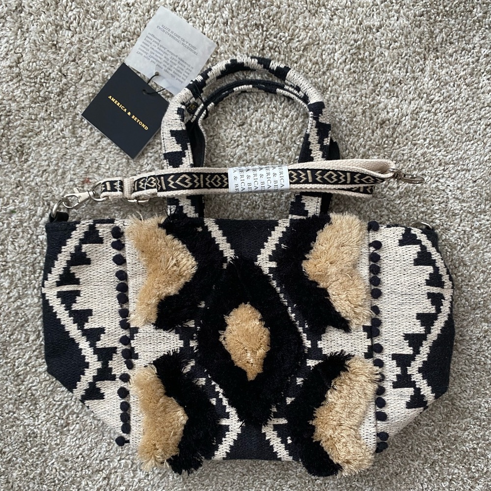 Woven Mini Tote Bag - America & Beyond